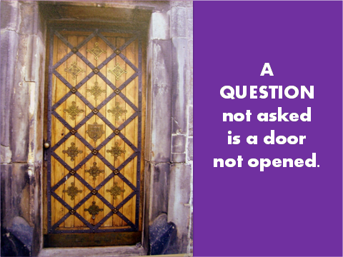 image of a doorway and text